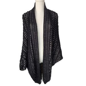 Zara Shawl Batwing knit wrap sweater - Size Medium